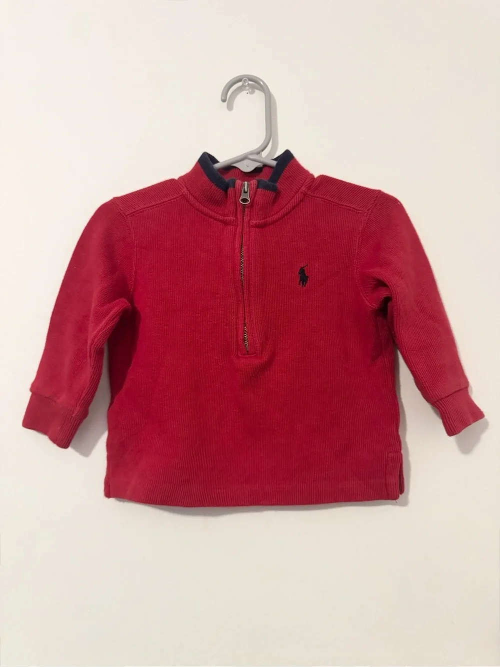 Ralph Lauren Infant Boys Quarter Zip Up Sweater